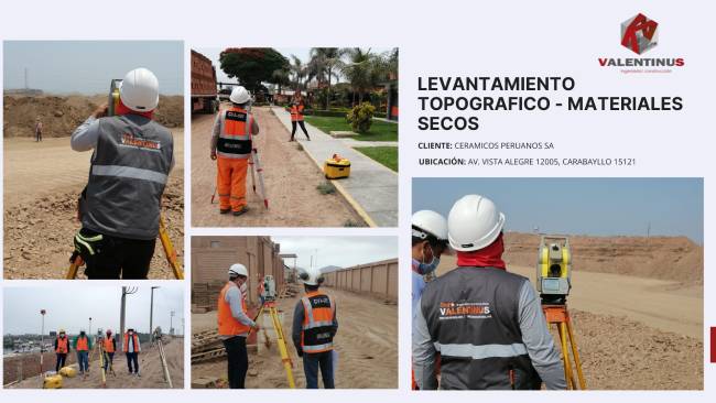 Levantamiento topográfico - Materiales Secos