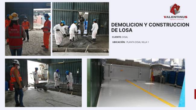 Demolición y construcción de Losa