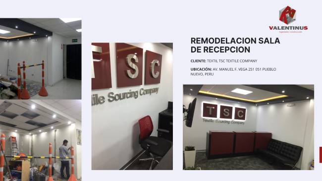 Remodelación Sala de recepción